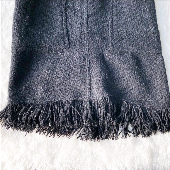 Sonia Rykiel Black Wool Fringe Skirt - Picture 4 of 5